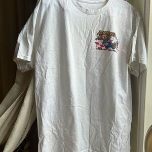 BRAND‎ NEW - never worn. Vintage inspired Indy 500 White Graphic T-Shirt